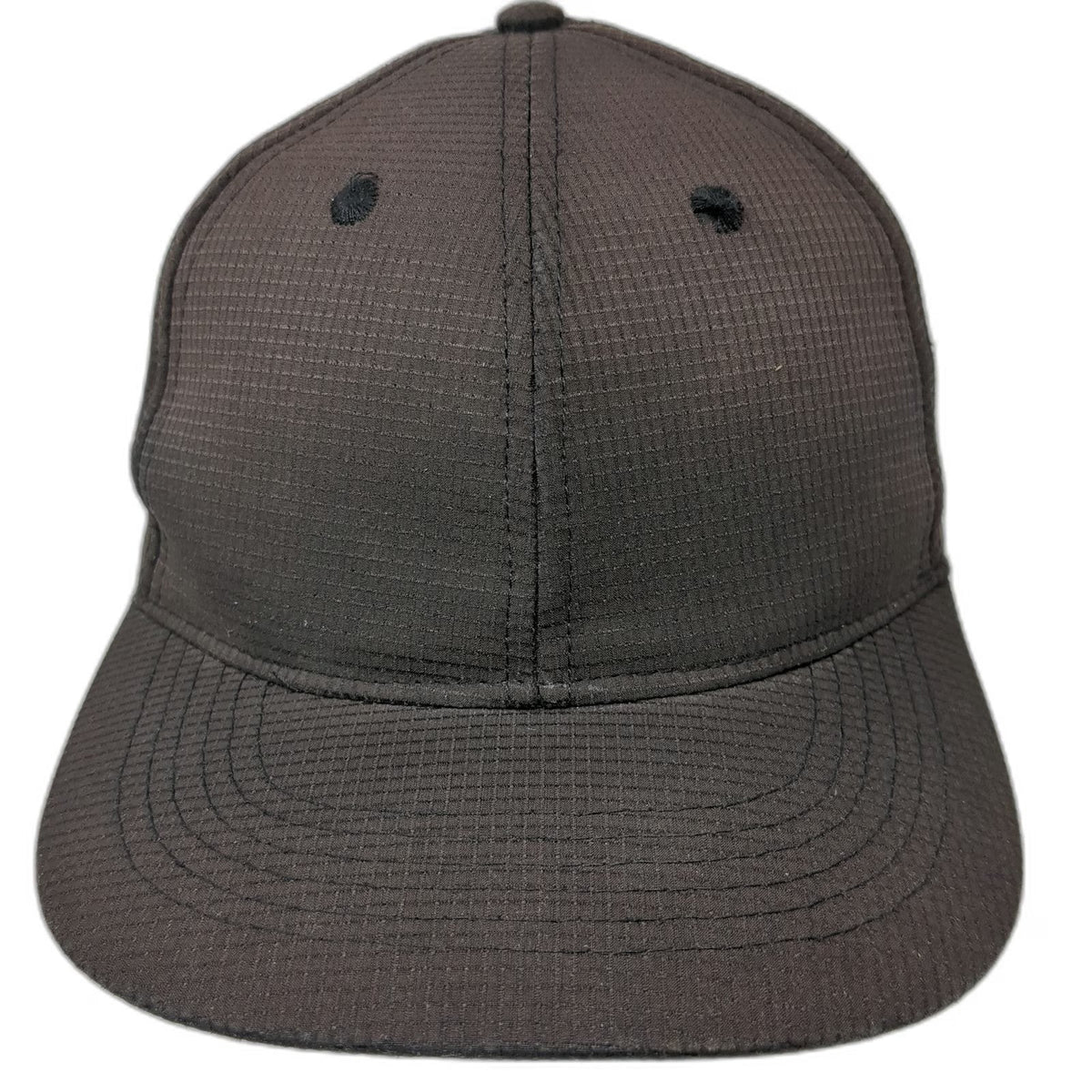 Smitty Baseball Cap Black M Fitted Hat Textured Polyester Performance Logo