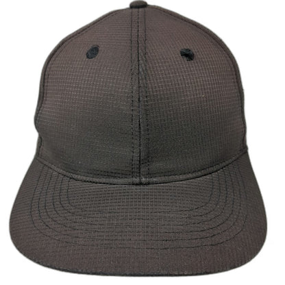 Smitty Baseball Cap Black M Fitted Hat Textured Polyester Performance Logo