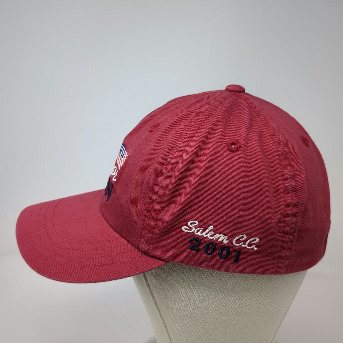 Imperial US Senior Open Salem CC 2001 Golf Red OSFM Baseball Cap Hat Slideback