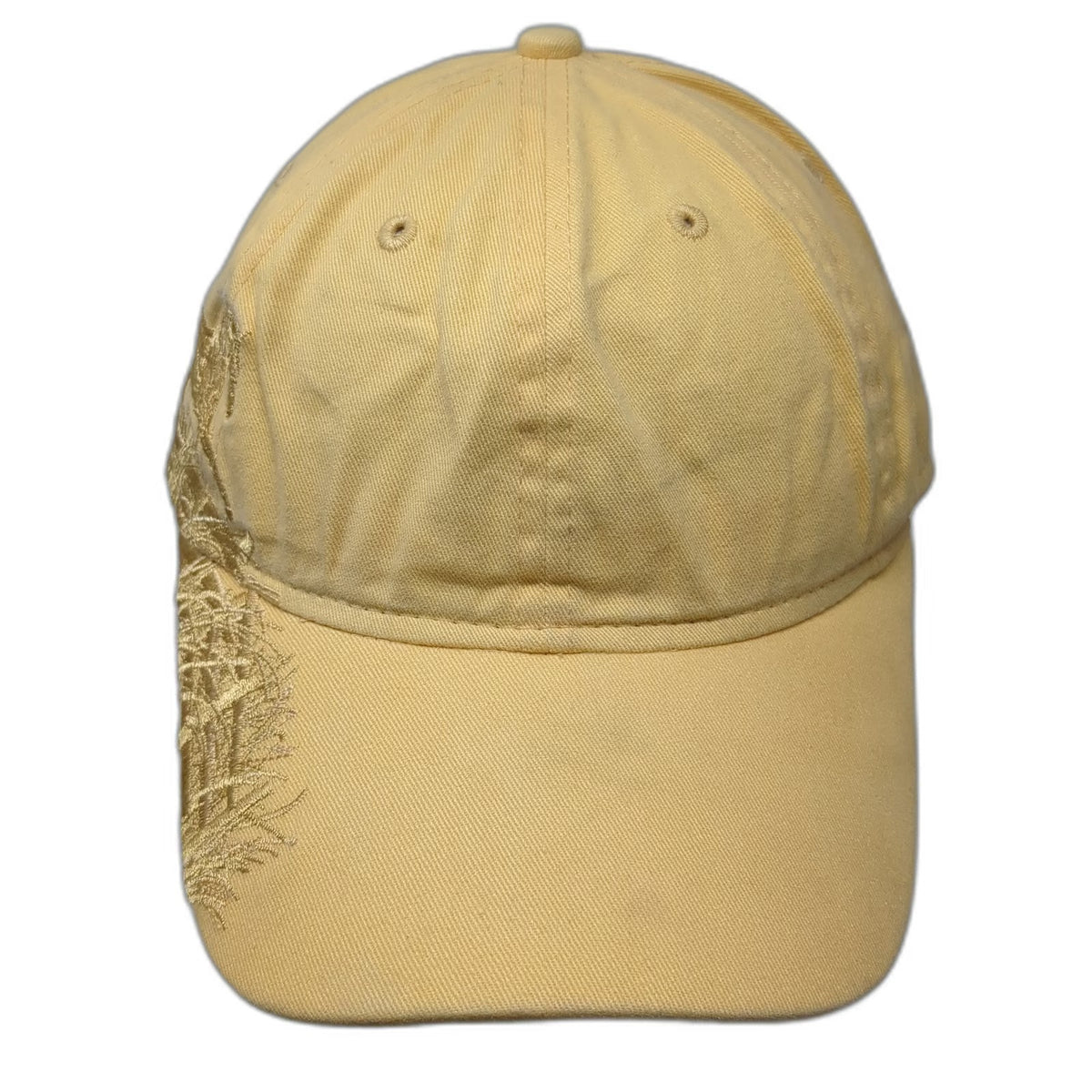Dri Duck Baseball Cap Yellow One Size Running Horses Embroidery Cotton Hat