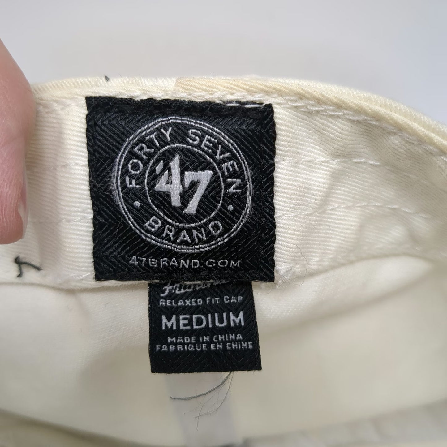 '47 Brand Baseball Cap White M Hat 2013 U.S. Open Merion Golf Club American Flag