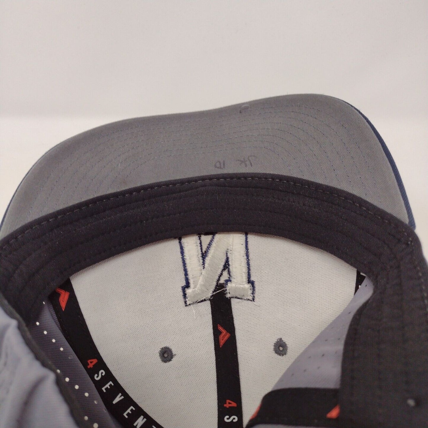 Letter N #10 Fitted Hat Multi S-M Embroidered Colorblock Pacific Headwear