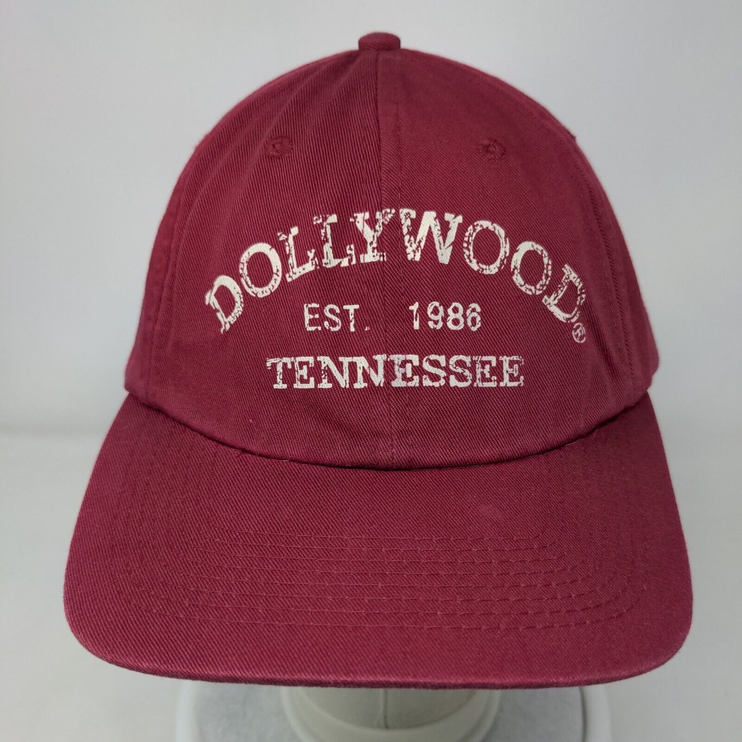 Dollywood Tennessee Est. 1986 Slideback Hat Red One Size Adjustable 6 Panel