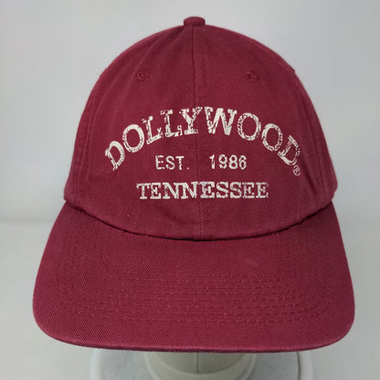 Dollywood Tennessee Est. 1986 Slideback Hat Red One Size Adjustable 6 Panel