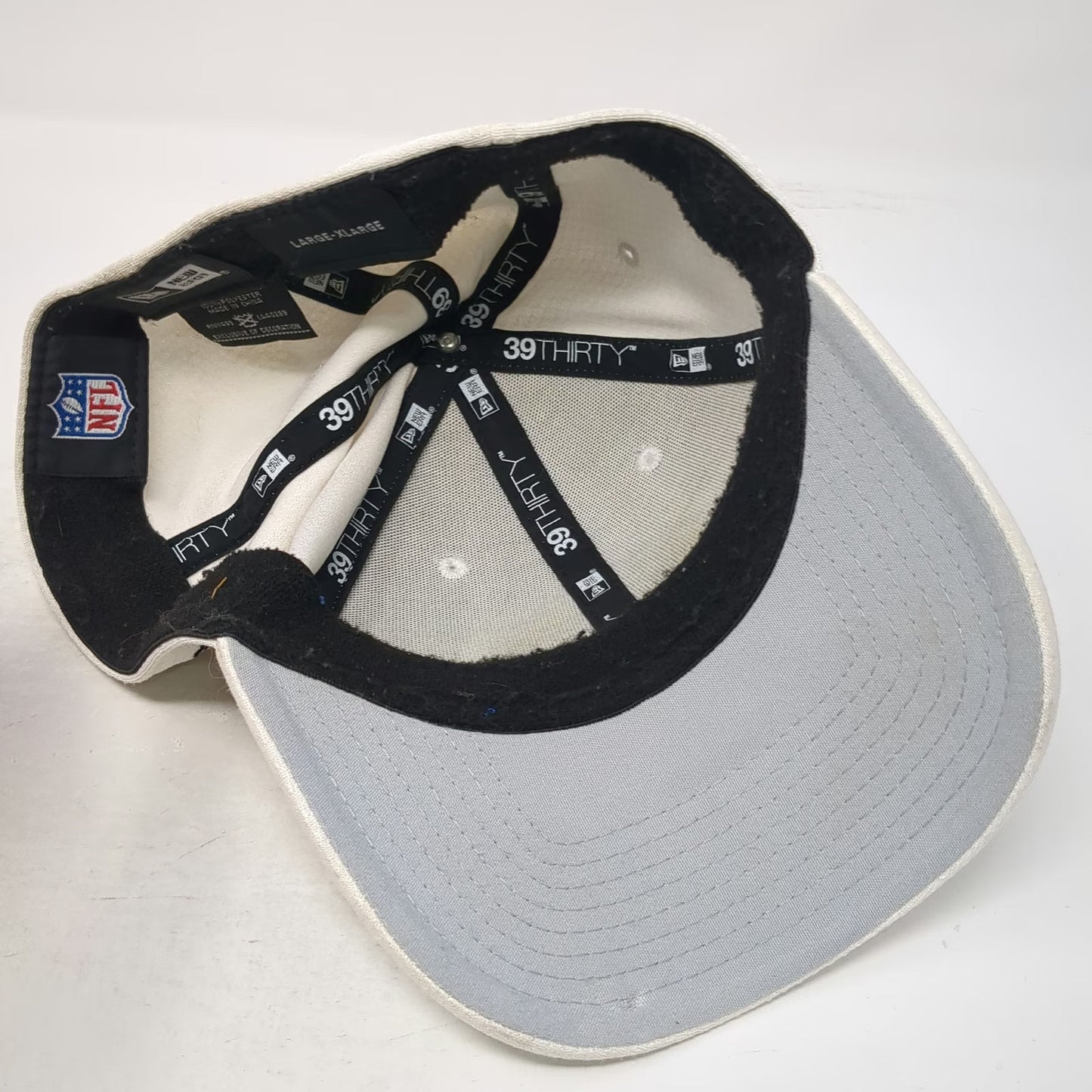 New Era Los Angeles Chargers NFL White XL Cap 100th Anniversary Patch 39THIRTY