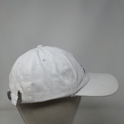 Mrs. Slideback Hat White One Size Adjustable Embroidered Vented Holes 6 Panel