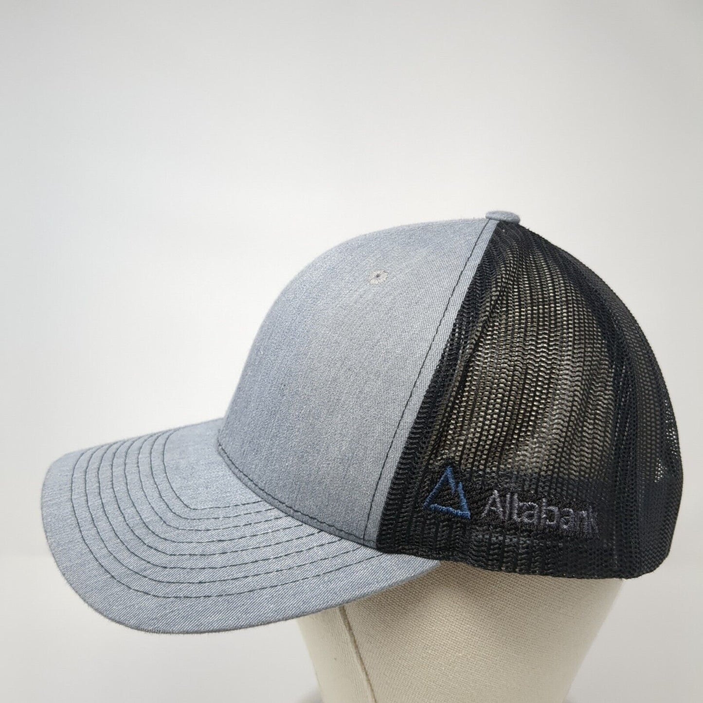 Altabank Snapback Trucker Hat Gray One Size Adjustable Mesh Back Richardson