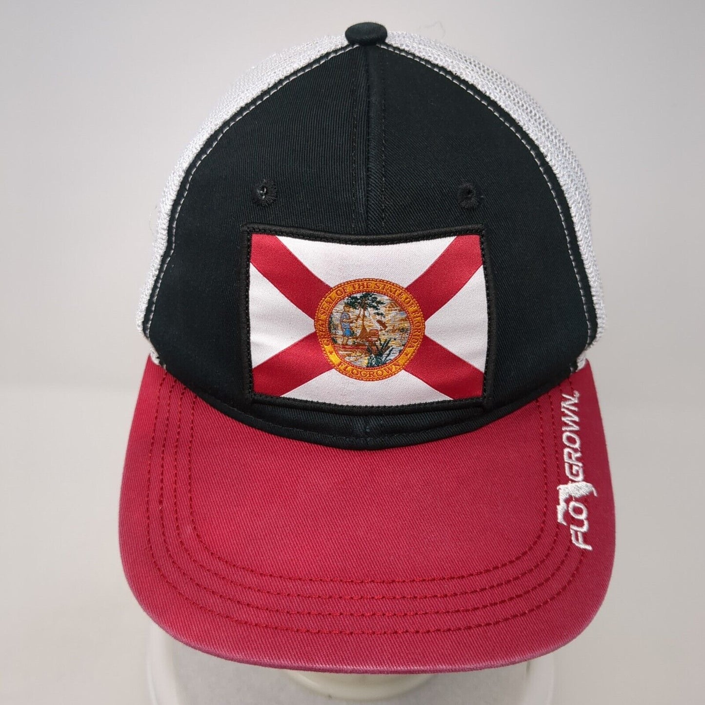 Flo Grown Snapback Trucker Hat Multi One Size Mesh Back Colorblock