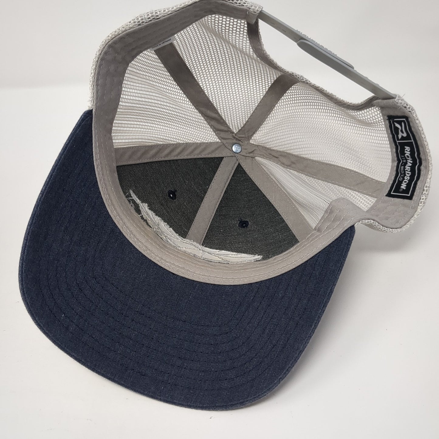 Golden Eagle Audubon Snapback Trucker Hat Blue Large Mesh Back Adjustable
