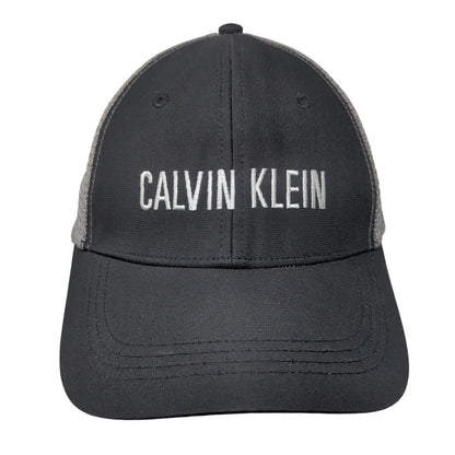 Calvin Klein Snapback Mesh Back Trucker Hat Black One Size Colorblock