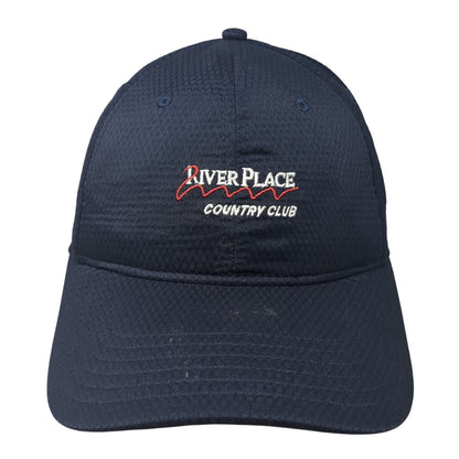 River Place Country Club Fitted Baseball Cap Blue XL Embroidered Under Armour