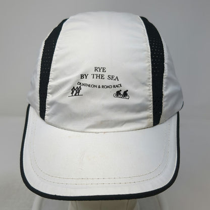 Coolwave 5 Panel Cap White One Size Rye By The Sea Duathlon Road Race Mesh Hat