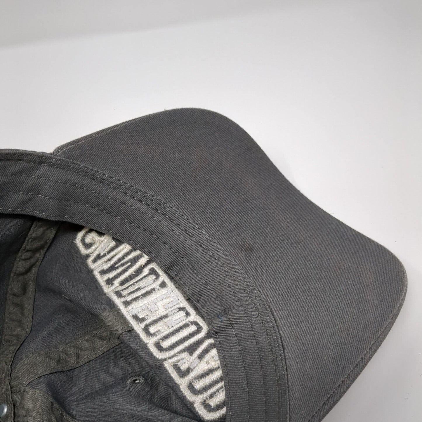 San Diego Zoo Strapback Hat Gray One Size Solid Adjustable Embroidered