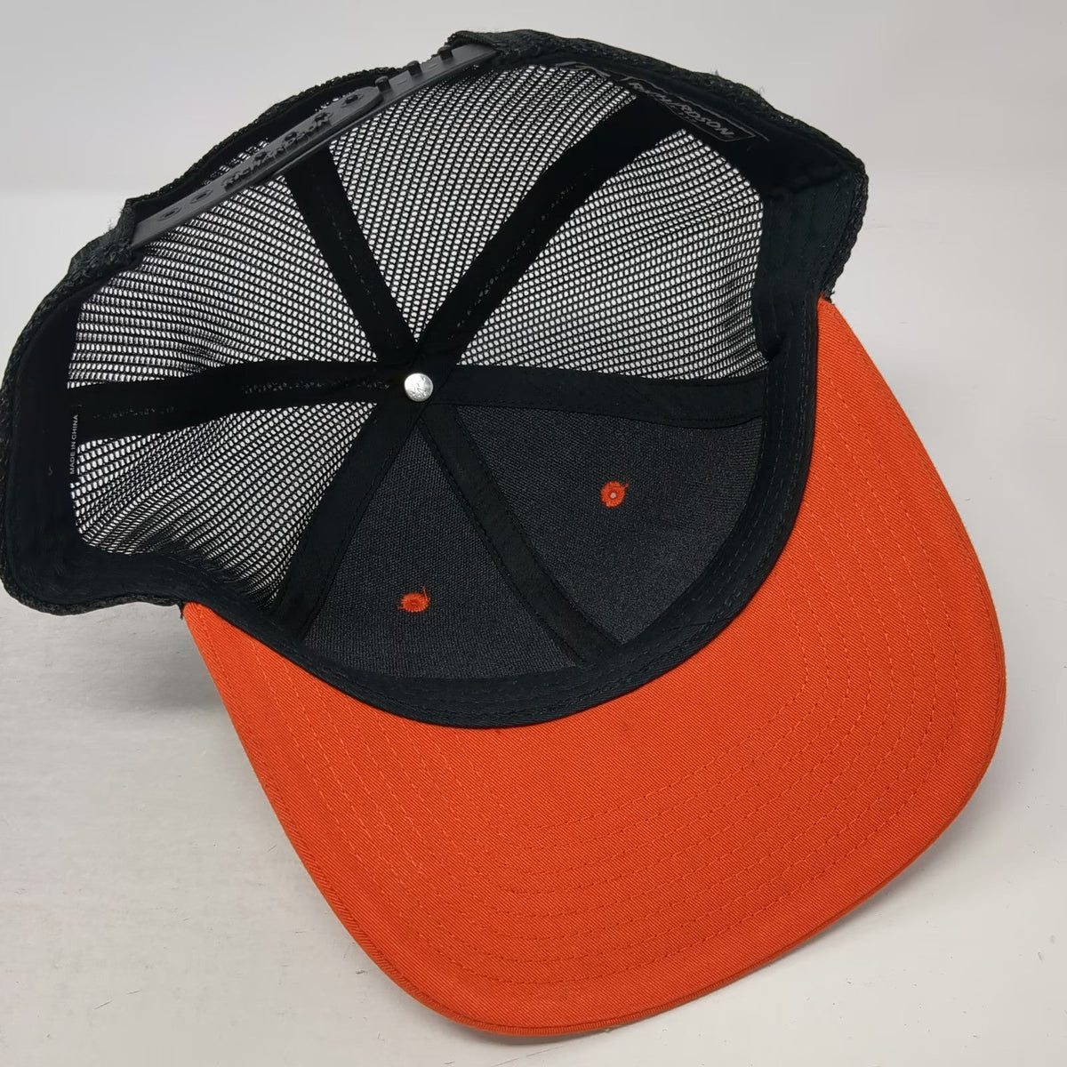 Richardson Trucker Hat Orange Black One Size Snapback Ditch Witch Rockies Patch