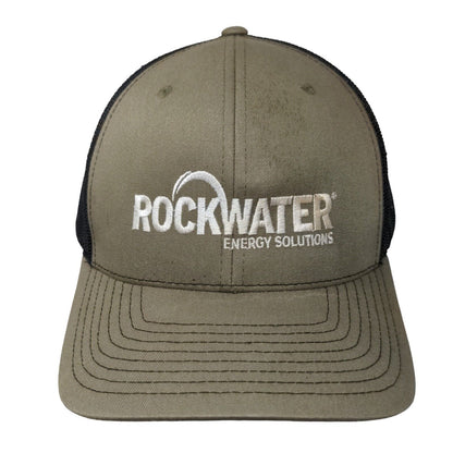 Rockwater Energy Solutions Snapback Mesh Back Trucker Hat Green One Size