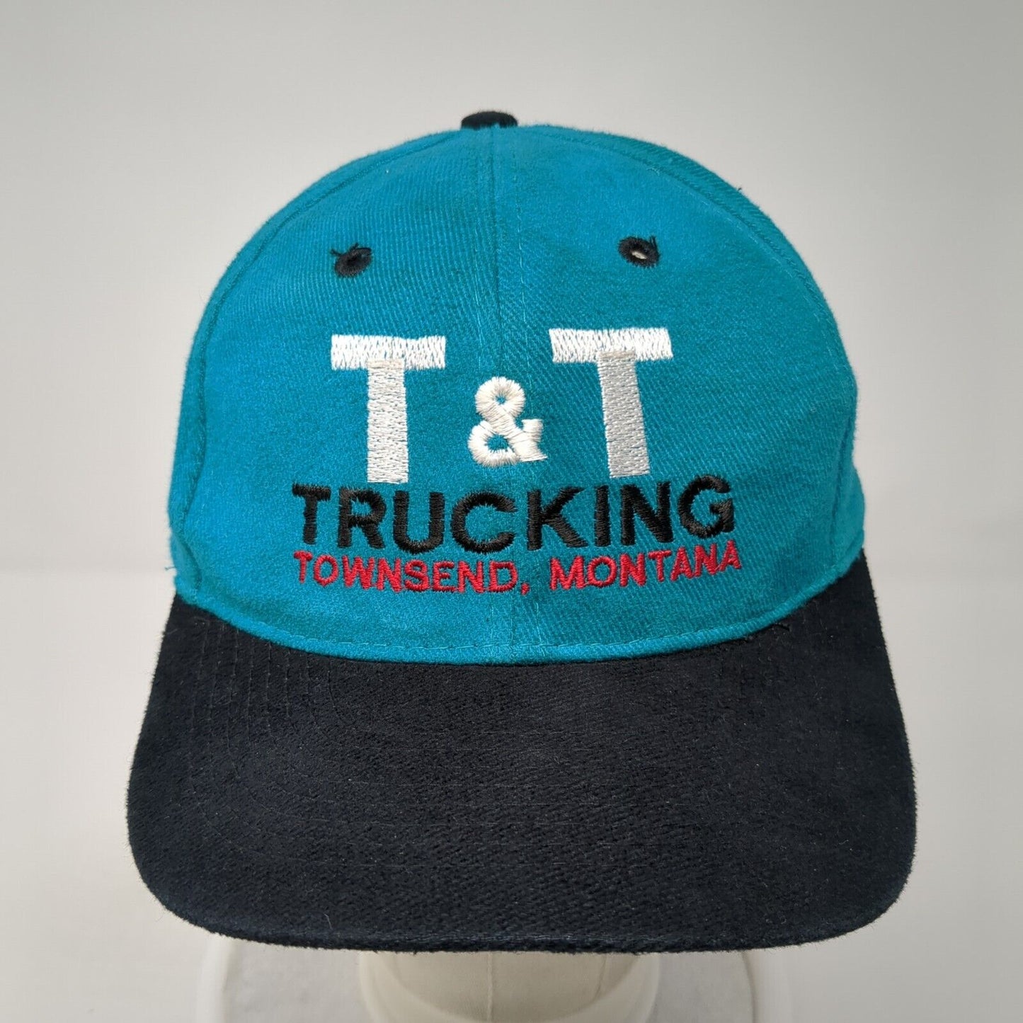 T&T Trucking Slideback Hat Blue One Size Adjustable Embroidered Otto