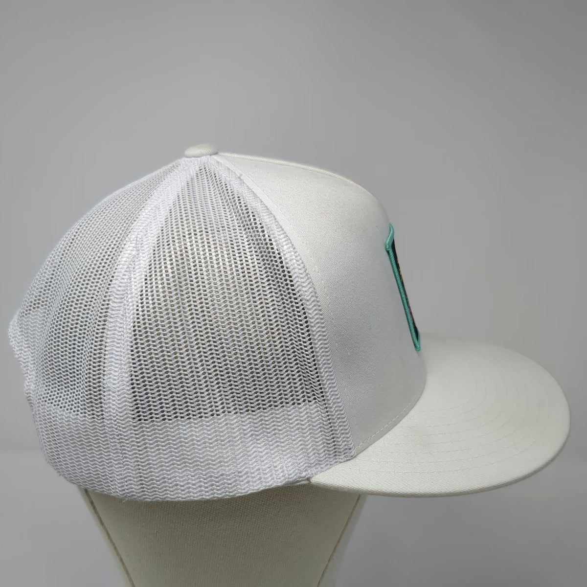 Yupoong Trucker Hat White One Size Chow Daddy Diesel Patch Mesh Snapback Hat