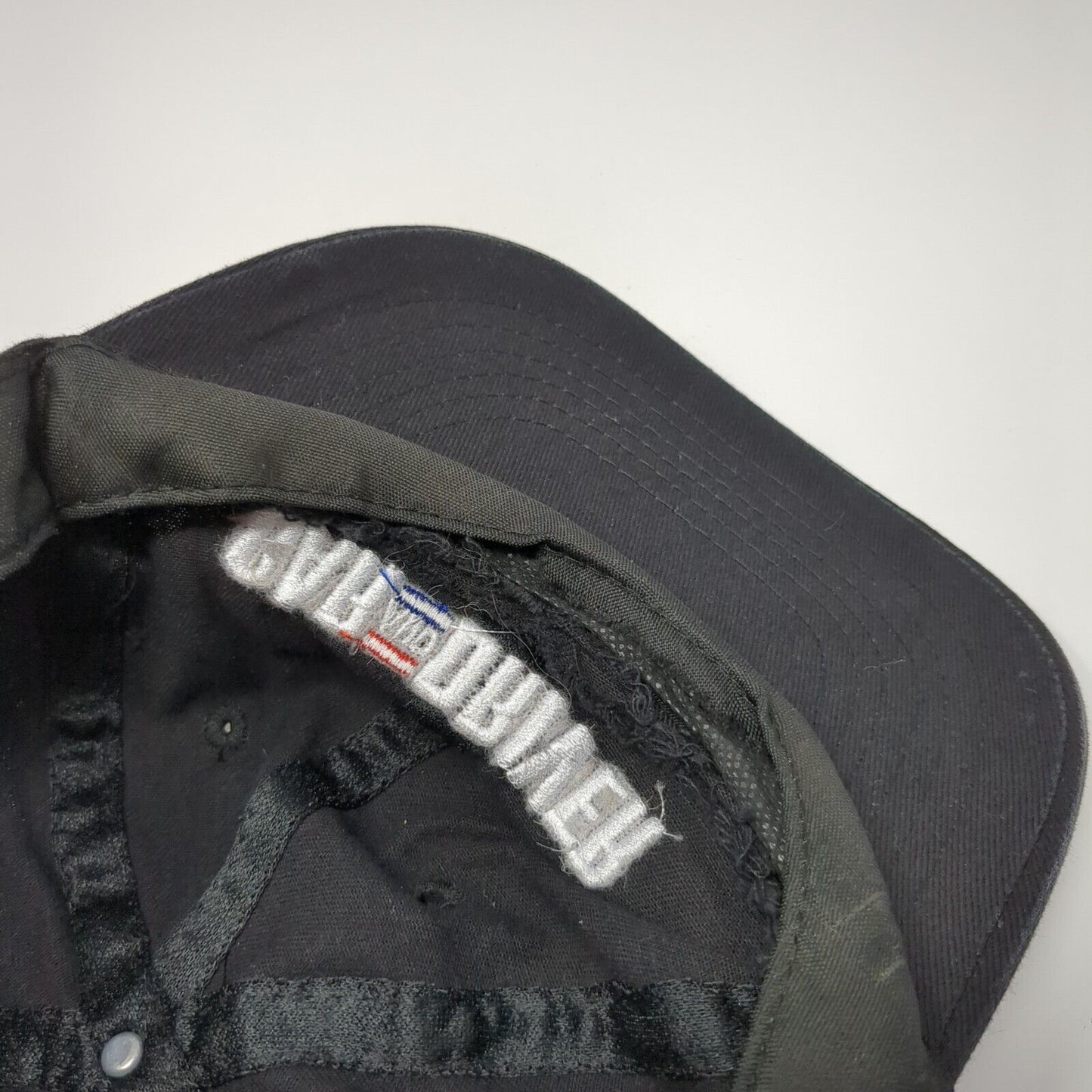 Car And Driver Strapback Hat Black One Size Adjustable Embroidered Vented Holes