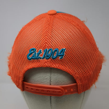 Mitchell & Ness Trucker Hat Orange Blue OSFM Philadelphia Patch Mesh Snapback