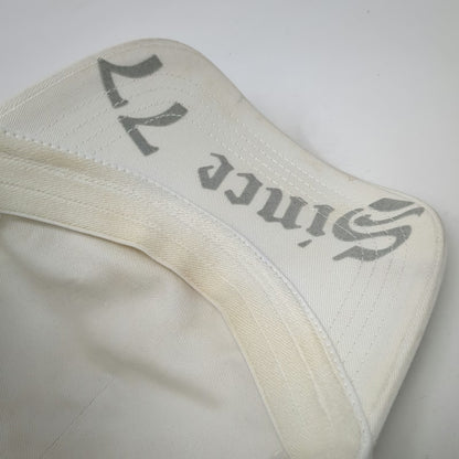 American Eagle 5 Panel White M All Over Print Typography Since 77 Graphic Hat
