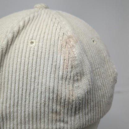 Jim Beam Whiskey Bourbon Baseball Cap Beige One Size Corduroy Organic Logo Hat