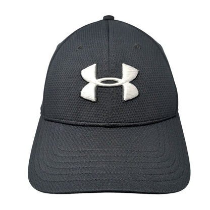 Under Armour Fitted Hat Black M/L Classic Fit Embroidered Blitzing Polyester
