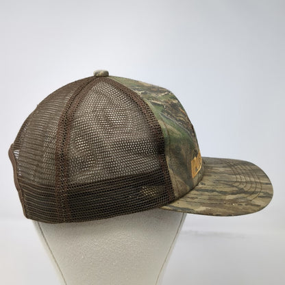 Trucker Hat Brown One Size Camo Elk Pursuit Embroidery Mesh Snapback Hunting