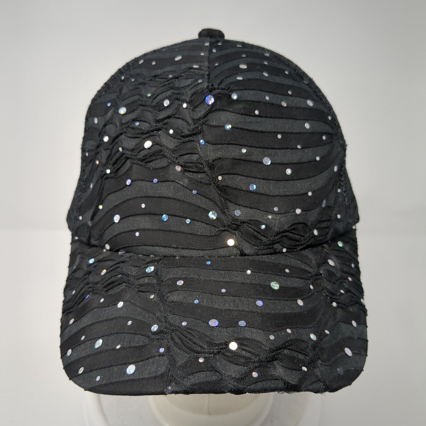 Something Special LA Snapback Trucker Hat Black OS Adjustable Sequin Mesh Back
