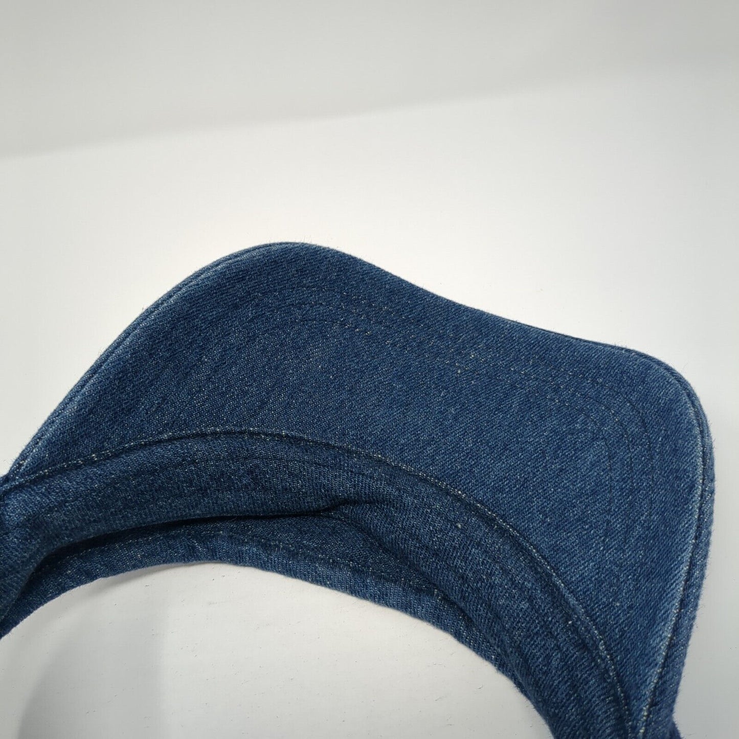 Unbranded Strapback Sun Visor Hat Blue One Size Adjustable Lightweight Denim