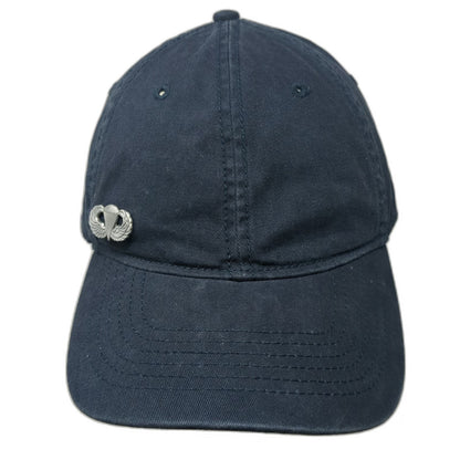 Goodfellow & Co Blue Baseball Cap One Size Slideback Hat Parachute Badge Pin