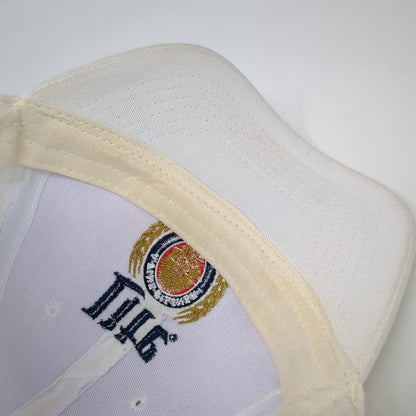 ACME Miller Lite Beer Logo Baseball Cap White One Size Snapback Fine Pilsner Hat