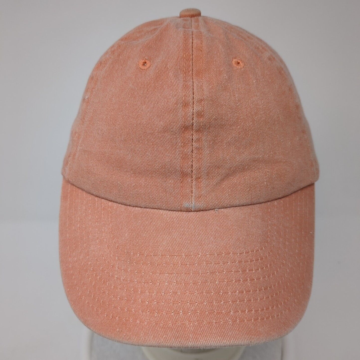 Unbranded Slideback Hat Pink One Size Adjustable Vented Holes 6 Panel Blank