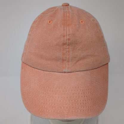 Unbranded Slideback Hat Pink One Size Adjustable Vented Holes 6 Panel Blank