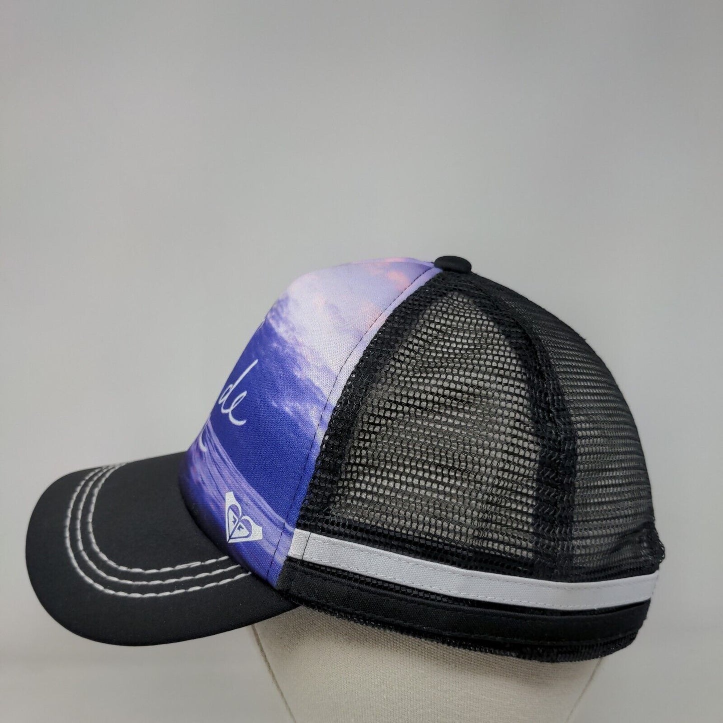 Sel De Mer Snapback Trucker Hat Multicolor One Size Adjustable Mesh back ROXY