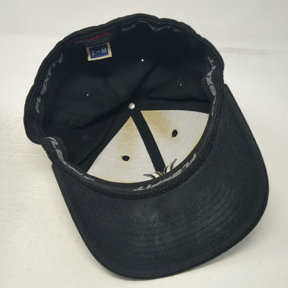 Hurley Baseball Cap Black M Tonal Logo Flexfit Embroidered Stretch Fit Hat