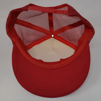 2022 Dallas Asian Independence Cup Snapback Trucker Hat Red One Size Mesh Back