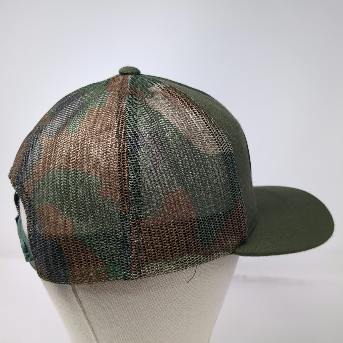 Hurley Hawaii Patch Trucker Hat Green Camo One Size Mesh Back Snapback Logo