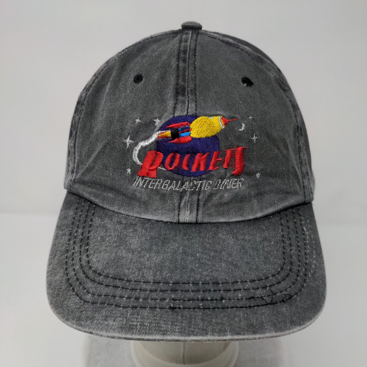 Rocket Intergalactic Diner Slideback Hat Gray One Size Adjustable Port Authority