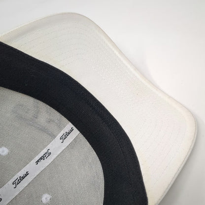 Titleist Baseball Cap White L Mesh Back Pro V1 FootJoy New Era Stretch Golf Hat