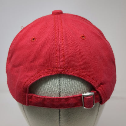 Disney Baseball Cap Red OSFM Mickey Embroidered Adjustable Cotton Slideback Hat