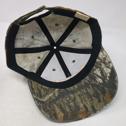 Fastenal Baseball Cap Green Camo One Size Embroidered Logo Strapback Hat