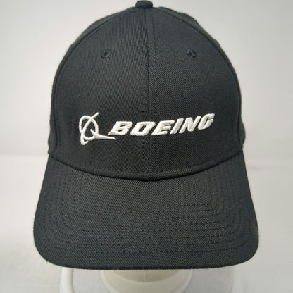 New Era Baseball Cap Black M/L Boeing Logo Stretch Fit Embroidered Hat