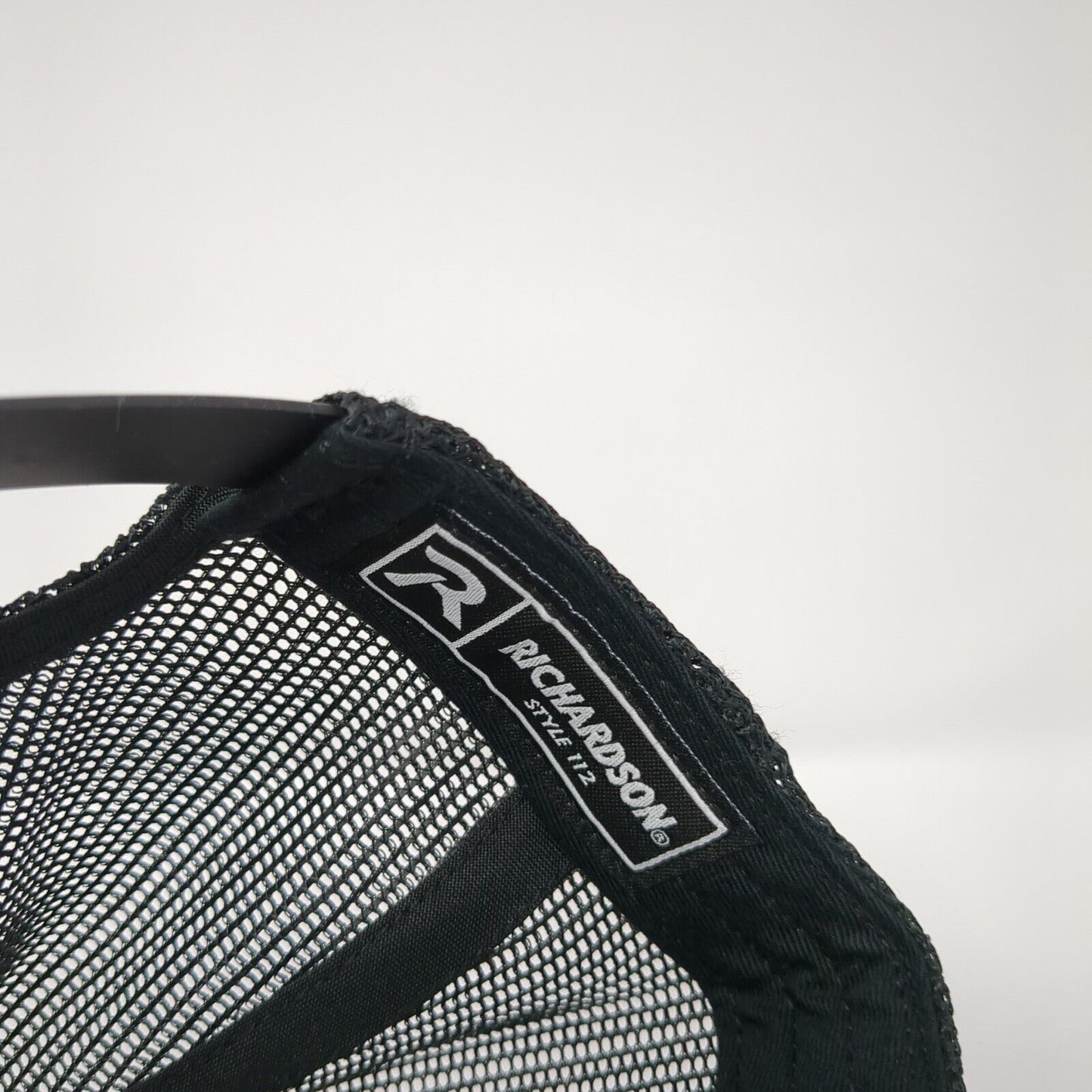 Richardson Snapback Trucker Hat Black OS Adjustable Mesh Back 6 Panel Blank