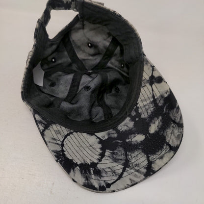 No Boundaries Slideback Hat Black One Size Adjustable Tie Dye Blank