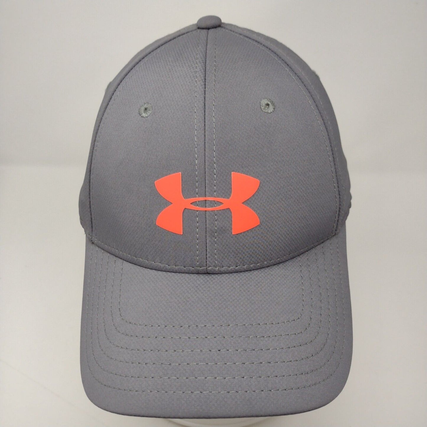 Under Armour Fitted Hat Gray Large/XL Solid Vent Holes 6 Panel