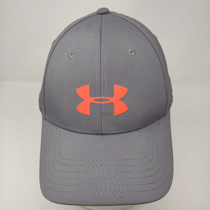 Under Armour Fitted Hat Gray Large/XL Solid Vent Holes 6 Panel