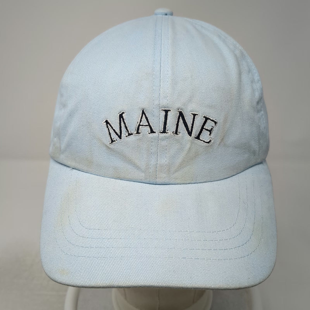 Maine Scene Inc Baseball Cap Blue OSFM Vacationland Cotton Slideback Moose Hat