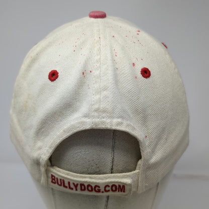 Design Dynamix Bully Dog Logo Baseball Cap Beige One Size Paint Splatter Hat