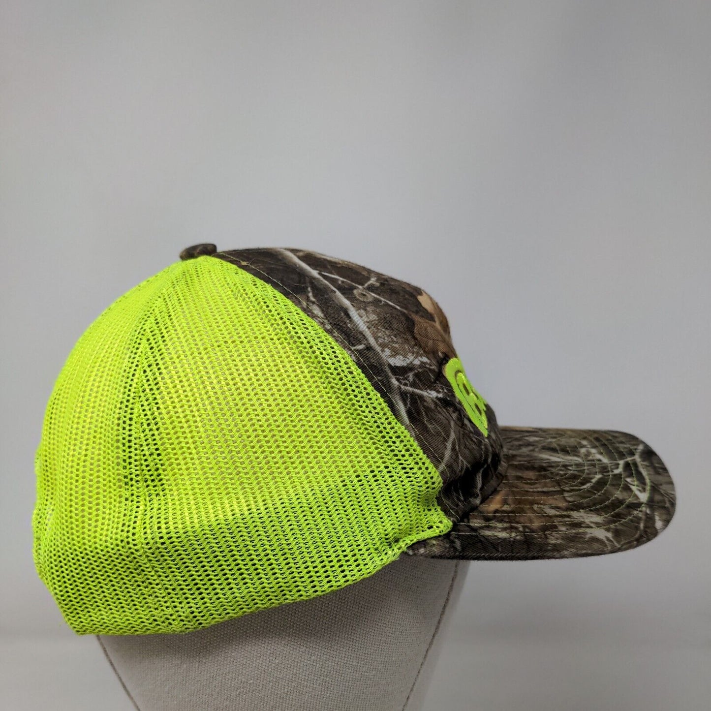 MBS Manning Building Supplies Snapback Mesh Back Trucker Hat Camo One Size