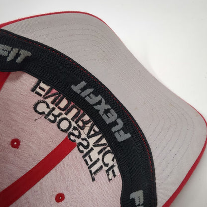 Flexfit Baseball Cap Red M CrossFit Endurance Team Arbor Gym Athletic Hat